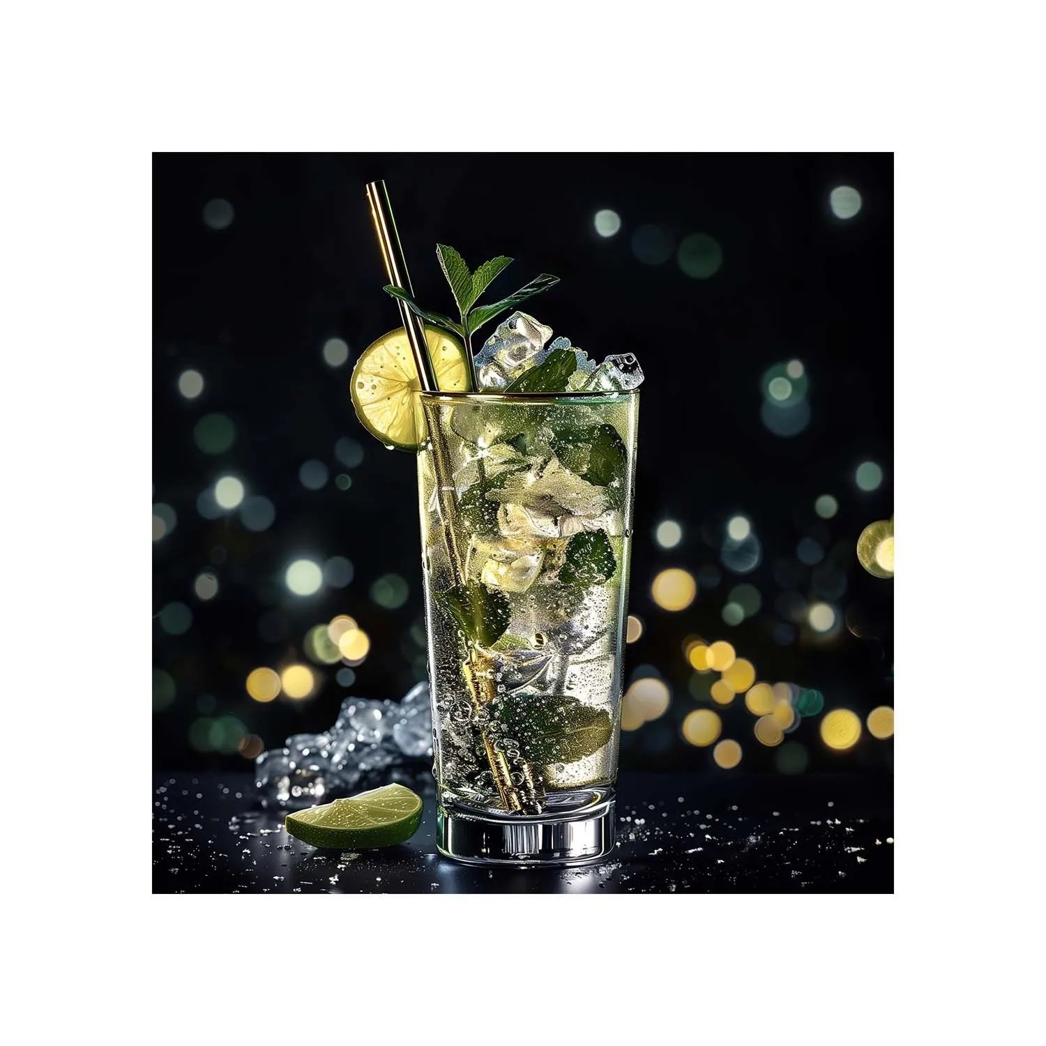 STYLER Obraz Glasspic MOJITO GL508 30 x 30 cm