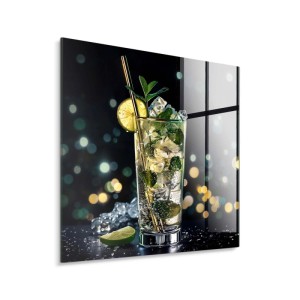 STYLER Obraz Glasspic MOJITO GL508 30 x 30 cm