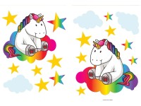 Naklejka JEDNOROŻCE 2 szt. 25x40 cm Naklejka JEDNOROŻCE 2 szt. 25x40 cm