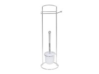 Bisk Stojak One na papier toaletowy i szczotkę WC chrom