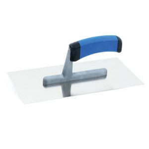 Paca gładka z niebieską rączką do prac murarskich i glazurniczych.