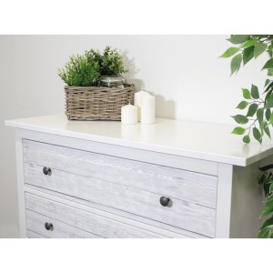 Folia samoprzylepna d-c-fix Shabby Wood na komodzie, wygląd drewna, 45 cm x 2 m.