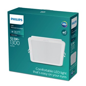 Oprawa wpuszczana LED Philips w opakowaniu, 12.5W, 1300 lumenów, białe światło.