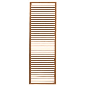 Drewniany parawan ogrodowy na taras, brązowa lazura.