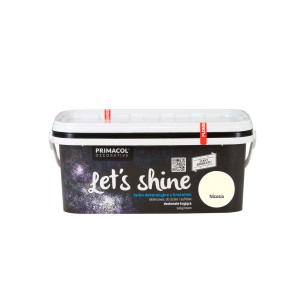 Wiadro farby efektowej "Let's Shine" Primacol, kolor Nicosia. Farba dekoracyjna z brokatem.