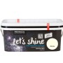 Wiadro farby efektowej "Let's Shine" Primacol, kolor Nicosia. Farba dekoracyjna z brokatem.