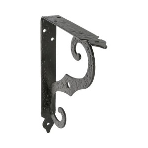 Agas Wspornik do półki 100 × 90 mm czarny ornament