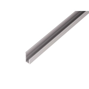 Srebrny profil wyrównujący podłogę z aluminium, 9x20x1000 mm, do przejść.
