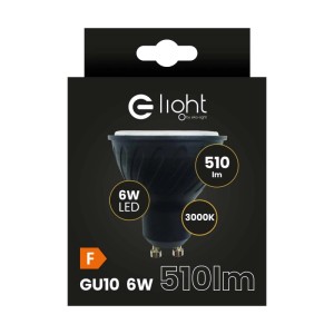 Eko-Light Żarówka LED GU10 6W 3000K 510lm czarna
