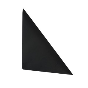 Czarny, trójkątny panel ścienny t.b.t.