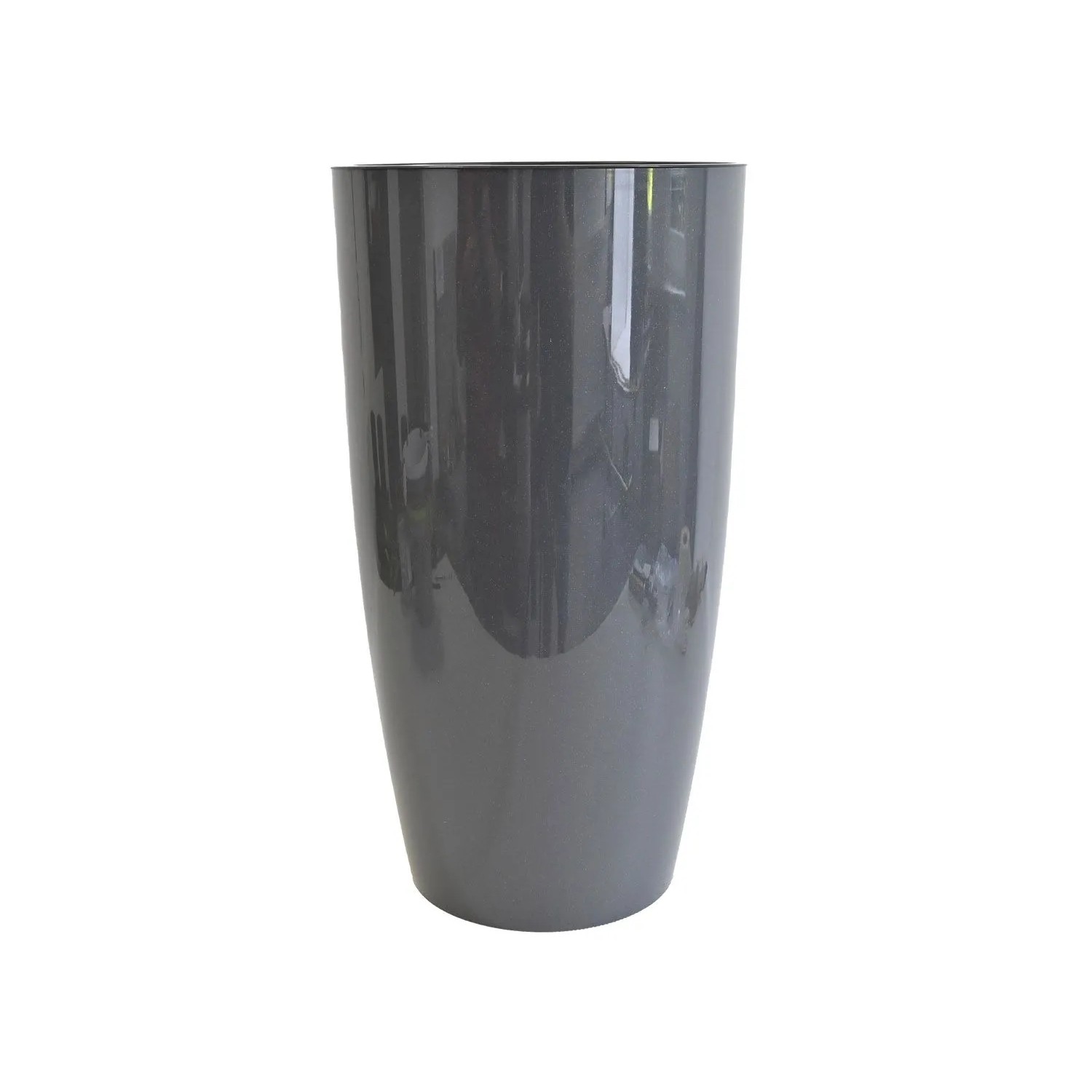 Doniczka alpha plastik black - 51x27 cm