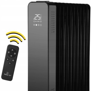 Mission Air Grzejnik olejowy Oslo czarny WiFi 2500W