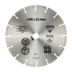 Tarcza tnąca t.b.t. do szlifierek kątowych, Ø230mm, do cięcia kamienia.