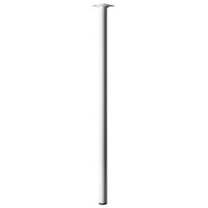 Biała noga do stołu Hettich, wysokość 700 mm, Ø 30 mm. Noga meblowa do stołów.