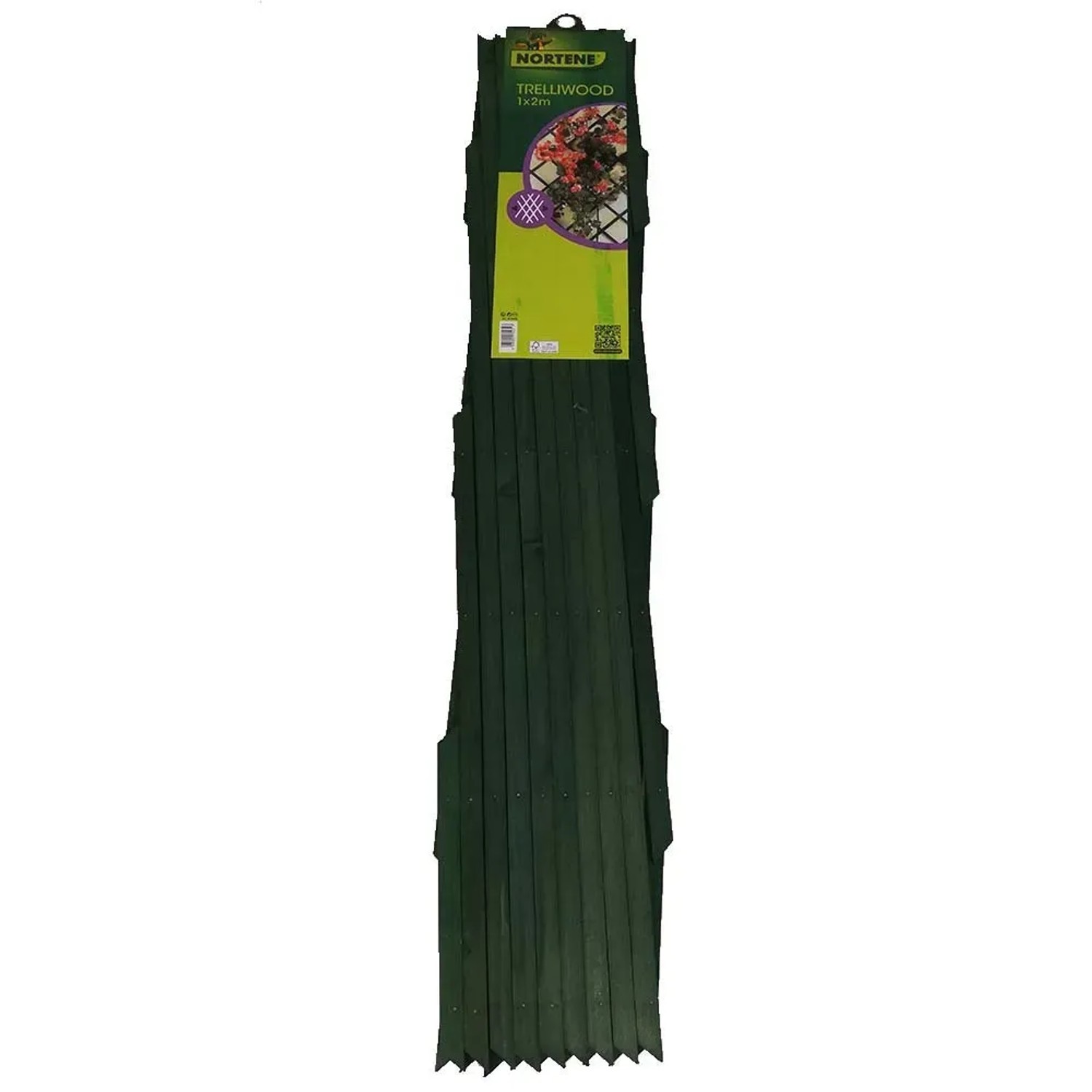 Kratka drewniana zielona - 100 x 200 cm