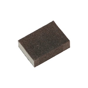 Gąbka ścierna LUX, średnio/gruboziarnista, do drewna, metalu i lakieru.