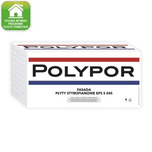 Płyty styropianowe Polypor, izolacja fasadowa EPS S 045.