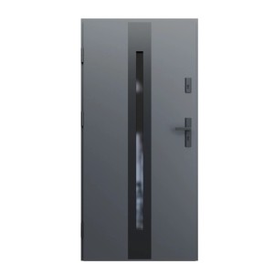 Drzwi zewnętrzne stalowe Aeris BL antracyt 100L