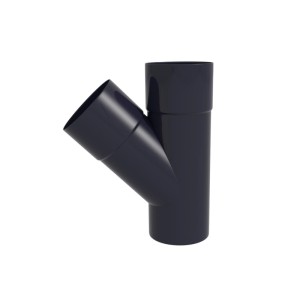 Scala Trójnik PVC grafit fi50 45"