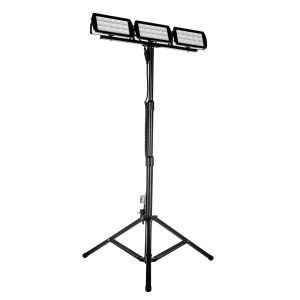 Germina Naświetlacz na statywie 3x45W 6400K 3x4500lm IP65 czarny