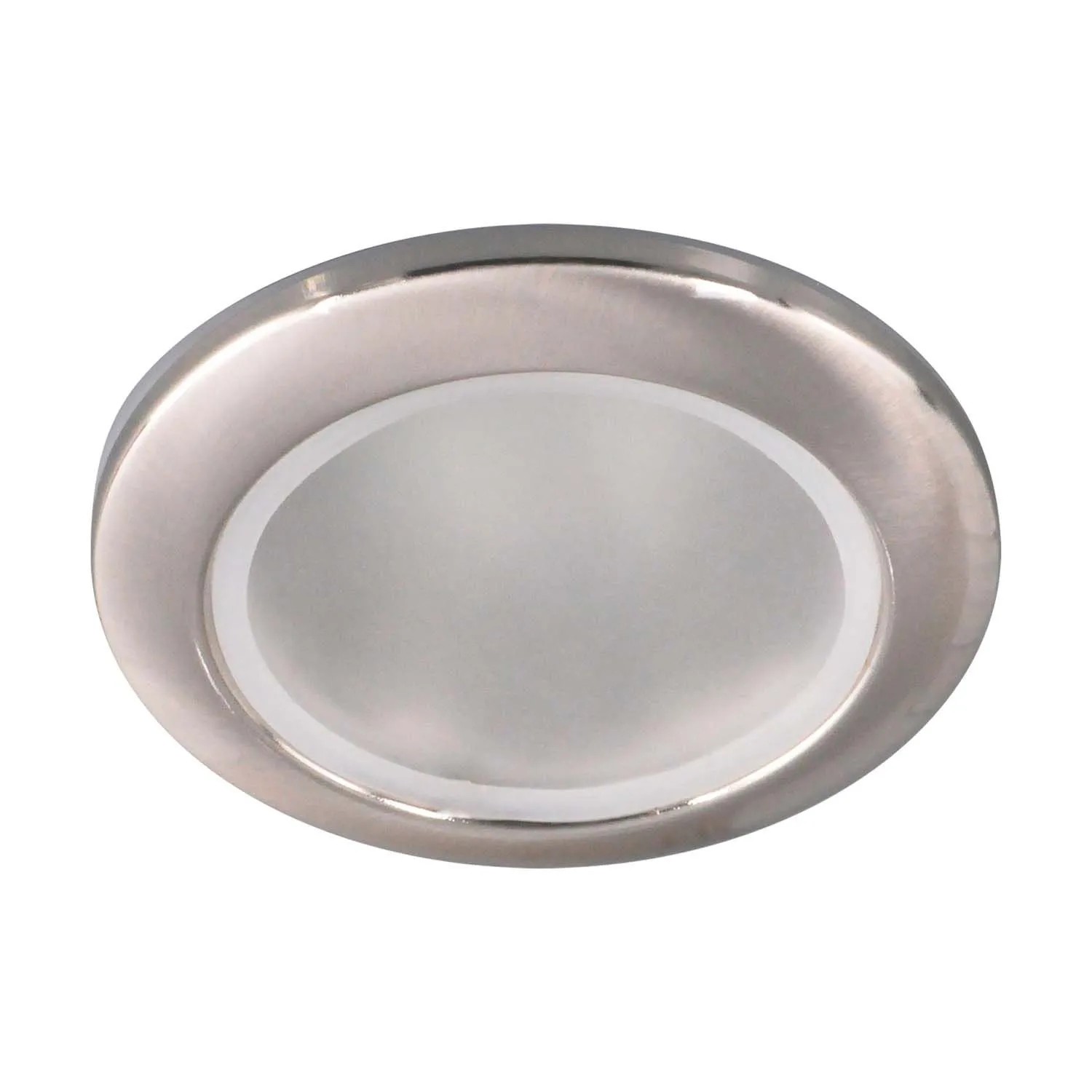 Struhm Lampa podtynkowa szczelna VIKI C 1xGU10 35W IP44 śr. 9,2cm matowy chrom