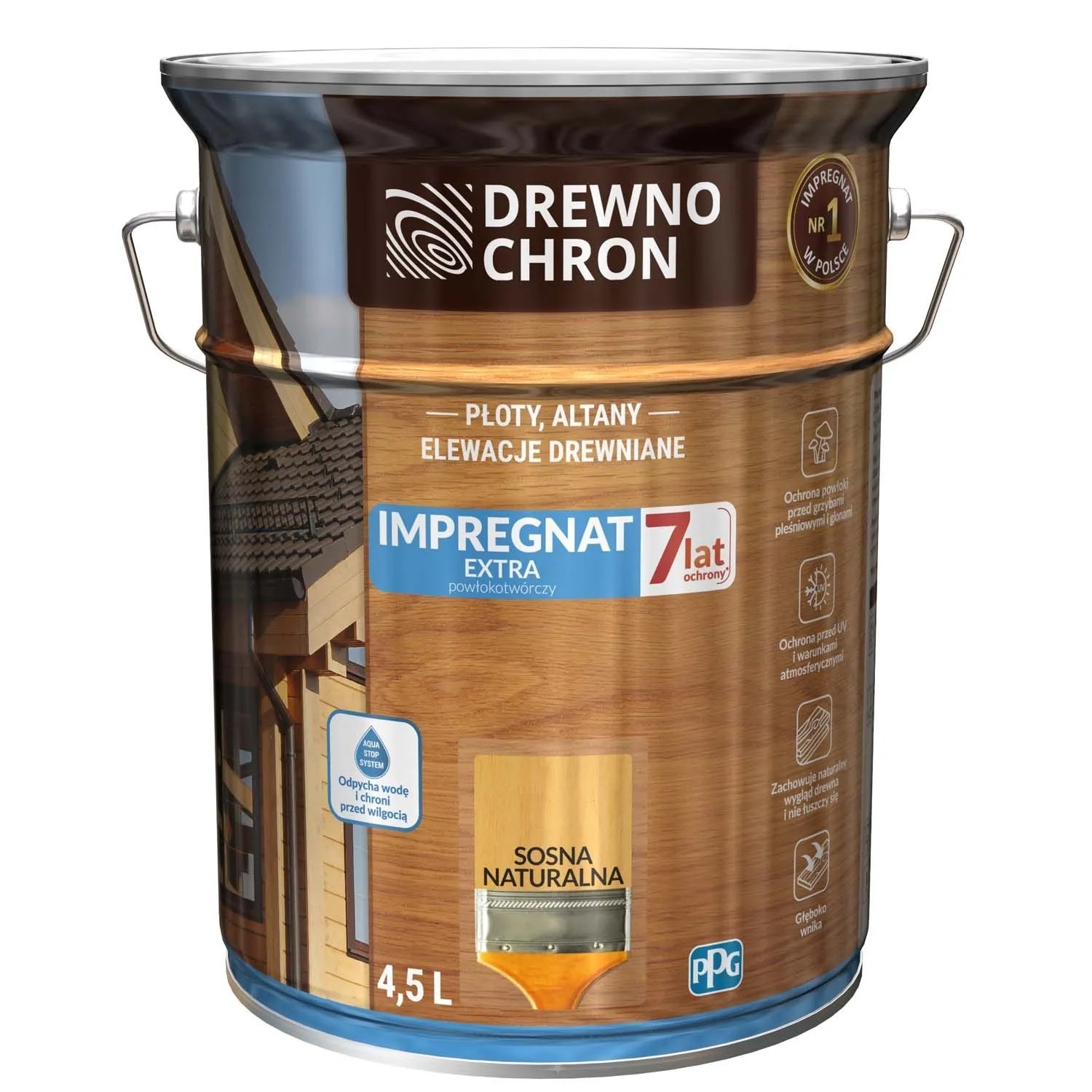 Drewnochron Impregnat Extra powłokotwórczy sosna naturalna - 4,5L