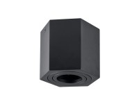 Goldlux Oprawa natynkowa HEXAGON czarna 1xGU10 regulowana Goldlux Oprawa natynkowa HEXAGON czarna 1xGU10 regulowana