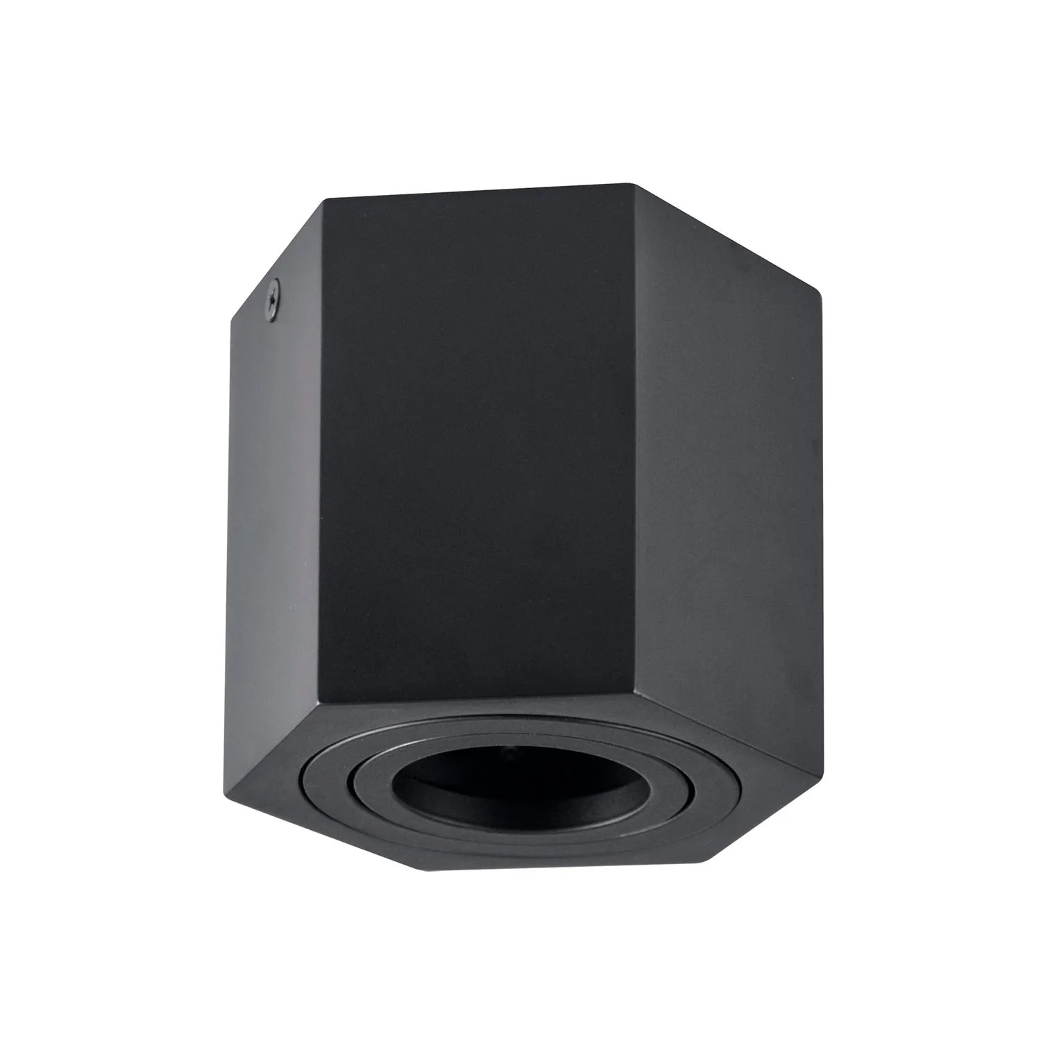 Goldlux Oprawa natynkowa HEXAGON czarna 1xGU10 regulowana