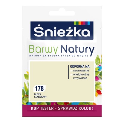 Tester farby Śnieżka Barwy Natury olejek szałwiowy 25 ml