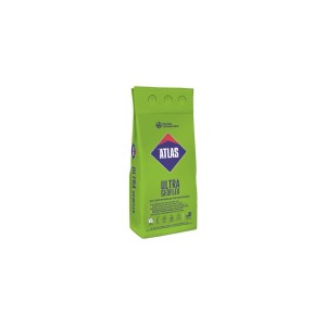 Zielony worek kleju do płytek Atlas Ultra Geoflex do elastycznego układania.