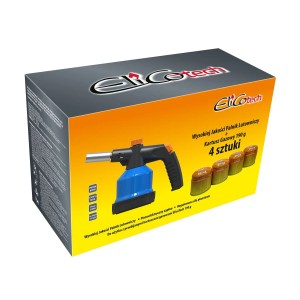 Lampa lutownicza RK-5004 + gaz 190g, 4 szt.