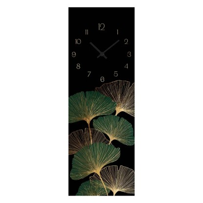 Zegar Glass Clock GINGKO 20 x 60 cm