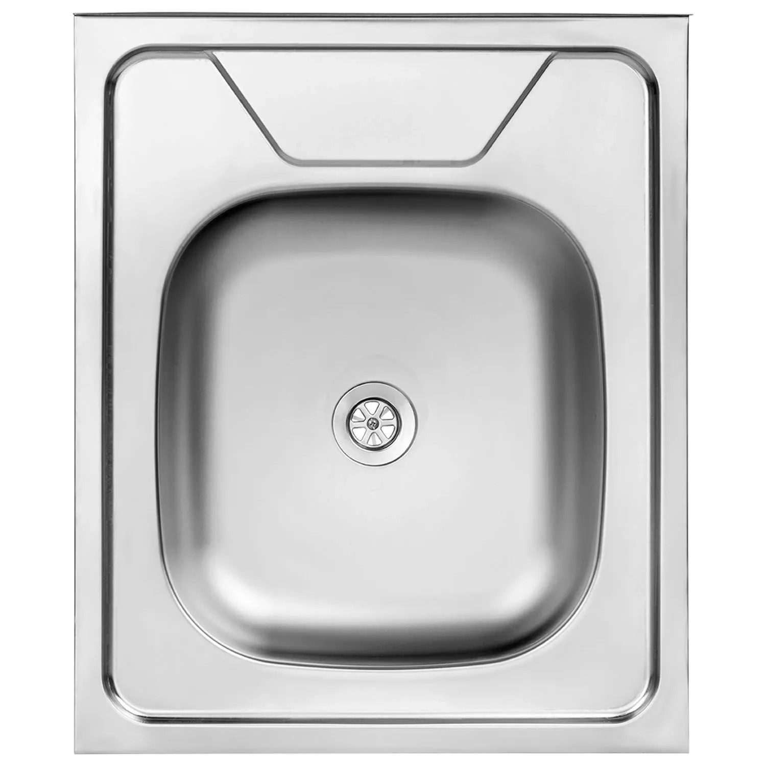 Kuchinox Zlewozmywak nakładany MONO 1-komorowy stalowy gładki - 60 x 50 cm