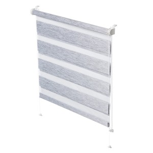 t.b.t. roleta z szarymi i białymi paskami.