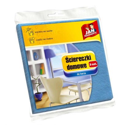 Jan Niezbędny Ściereczki domowe do kurzu 3 szt.