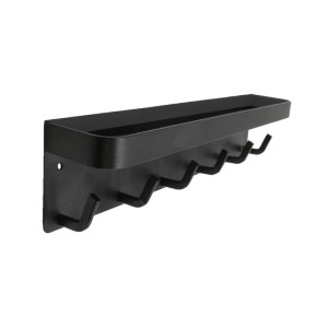 Domino Wieszak ścienny z półką Loft czarny