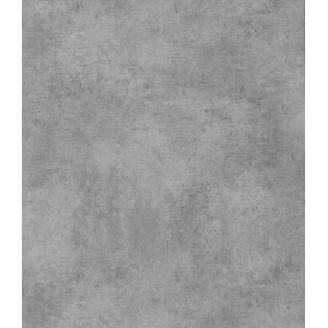 Szara płytka podłogowa PCV o wyglądzie betonu.