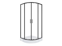 Kabi Kabina prysznicowa XS 80 czarna z brodzikiem Kabi Kabina prysznicowa XS 80 czarna z brodzikiem