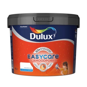 Wiadro z farbą do ścian Dulux EasyCare, pomarańczowe, 9L. Kolorowa farba do ścian wewnętrznych.