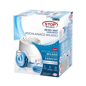 Ceresit Stop Wilgoci Aero 360° pochłaniacz wilgoci do łazienki, opakowanie.