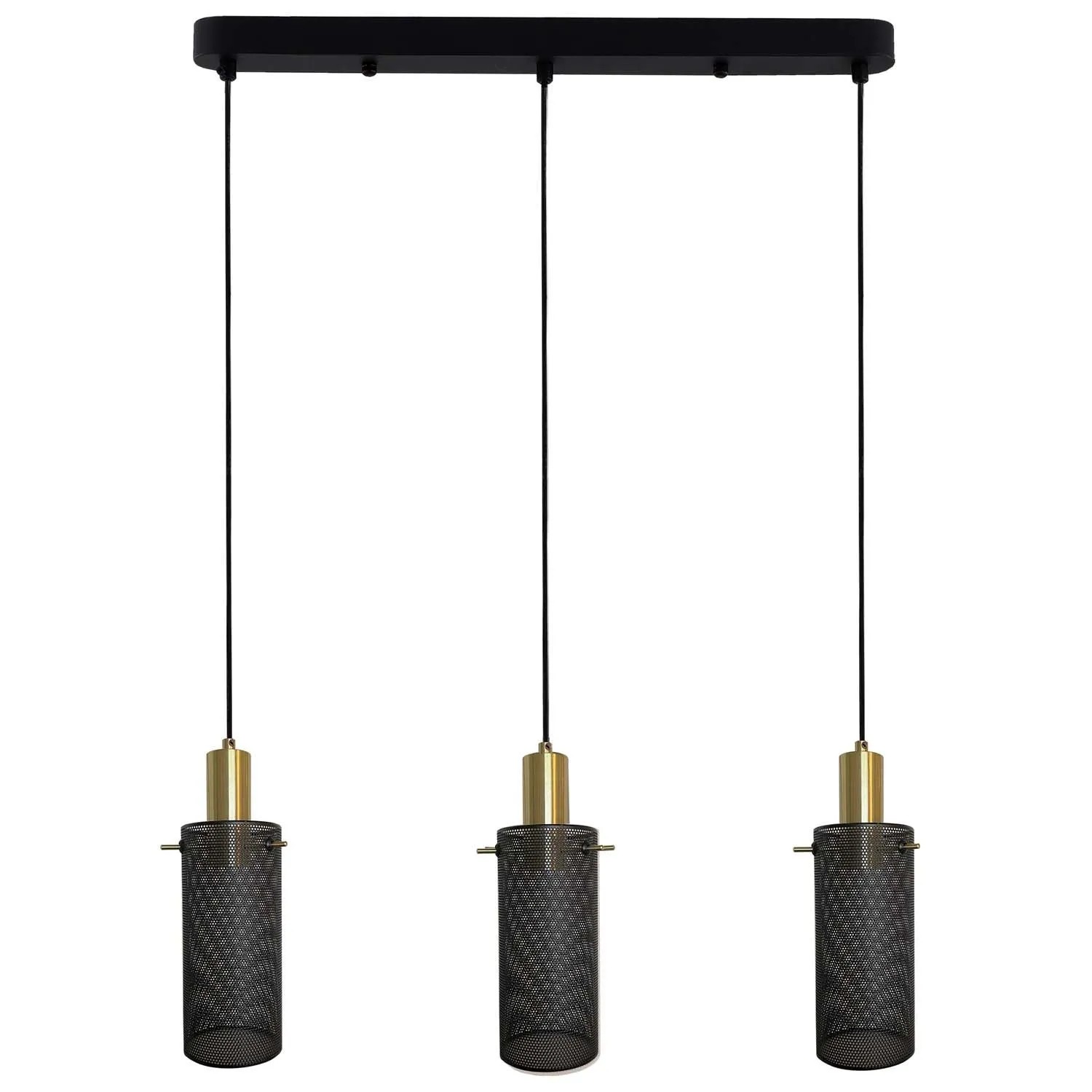 Light Prestige Lampa wisząca TIRANA 3xE27 max. 15W LED linia czarna