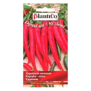 Opakowanie nasion papryki chili Cayenne, ostrej papryki do ogrodu.