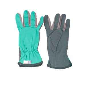 LUX Floristikhandschuh rozmiar M, rękawice ogrodowe z wypustkami dla pewnego chwytu.