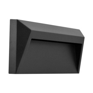 Nowoczesny, czarny kinkiet zewnętrzny t.b.t. do nastrojowego oświetlenia.