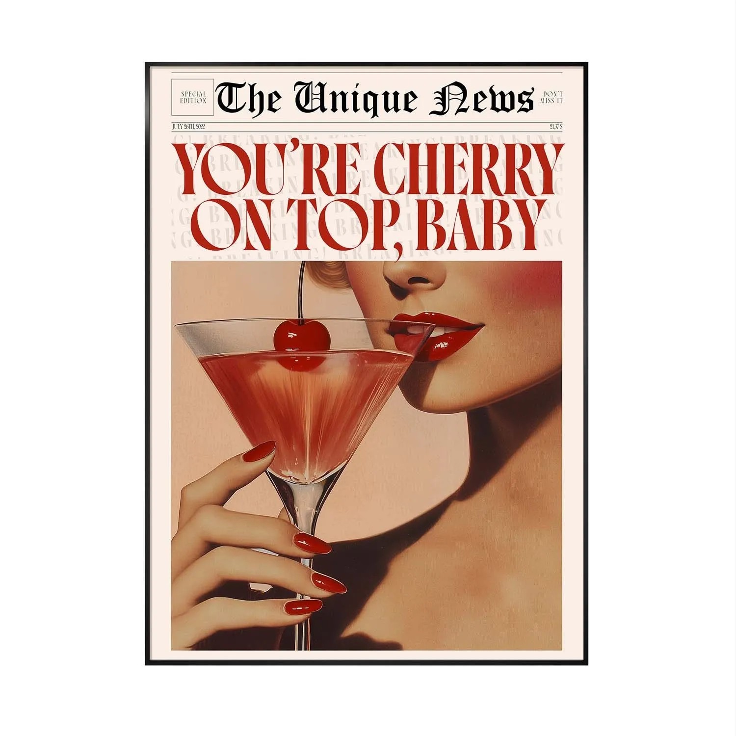 STYLER Obraz Artbox CHERRY AB292 50x 70 cm