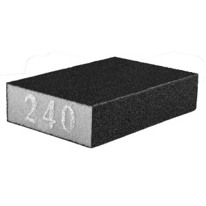 GRAPHITE Gąbka ścierna K240 - 70 x 25 x 100 mm