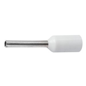 Izolowana biała tulejka kablowa do kabli 0,5 do 2,5 mm²