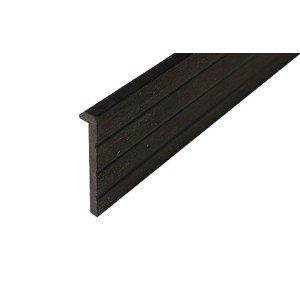 Zbliżenie ciemnej deski tarasowej t.b.t.