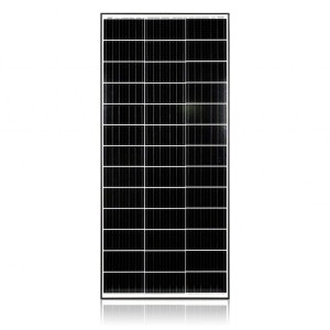 Panel fotowoltaiczny: Czarny moduł solarny do wytwarzania energii.