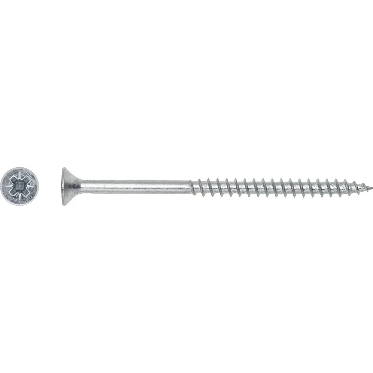 LUX-TOOLS Wkręt uniwersalny z łbem stożkowym płaskim TX 4,5 mm x 60 mm ocynk 10